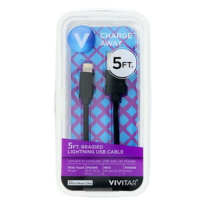 slide 1 of 1, Vivitar Mobile Candy Lightning Cable, 5 ft