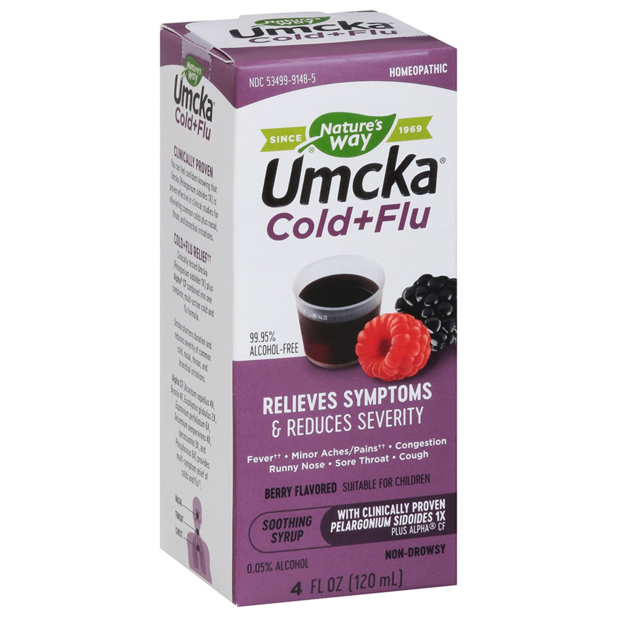 slide 4 of 9, Nature's Way Berry Flavored Cold + Flu Relief Syrup 4 fl oz, 4 fl oz