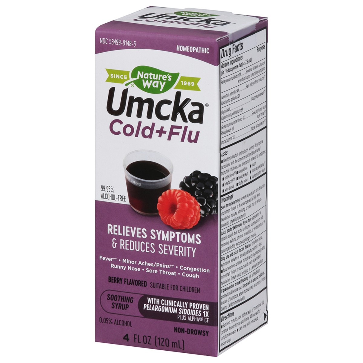 slide 2 of 9, Nature's Way Berry Flavored Cold + Flu Relief Syrup 4 fl oz, 4 fl oz