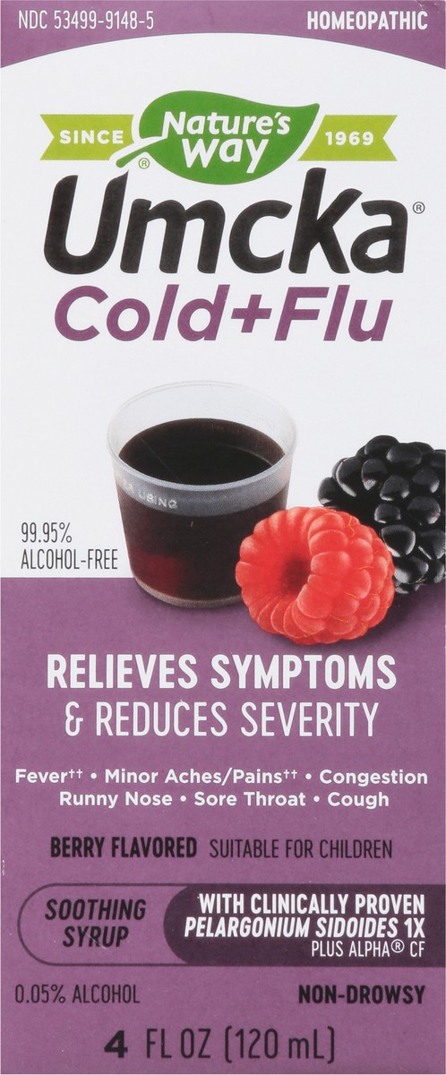 slide 8 of 9, Nature's Way Berry Flavored Cold + Flu Relief Syrup 4 fl oz, 4 fl oz