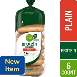Simple Truth® Protein Plain Bagels