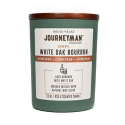 House of Velas Journeyman White Oak Bourbon Candle