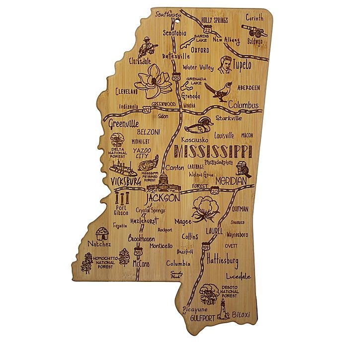 slide 1 of 1, Totally Bamboo Mississippi Destination Cutting Board, 1 ct