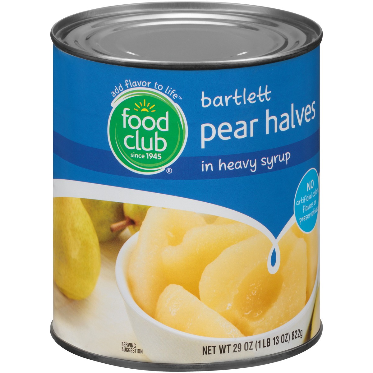 slide 12 of 13, Food Club Bartlett Pear Halves In Heavy Syrup, 29 oz