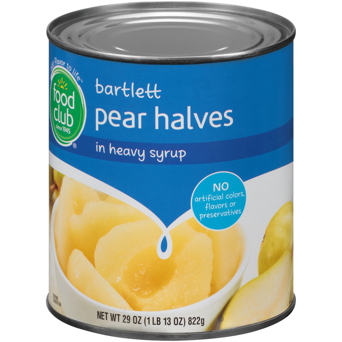 slide 6 of 13, Food Club Bartlett Pear Halves In Heavy Syrup, 29 oz