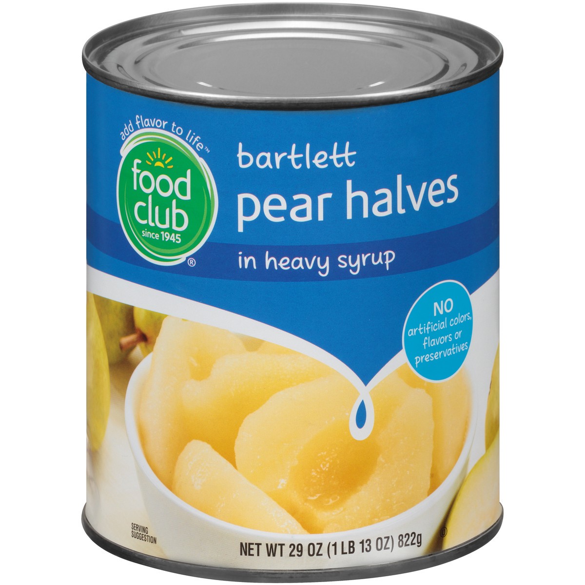 slide 1 of 13, Food Club Bartlett Pear Halves In Heavy Syrup, 29 oz