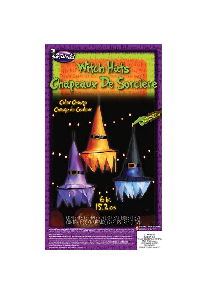 slide 1 of 1, Fun World Halloween Hat Witch Pumpkn, 1 ct