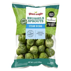 Giant Eagle Brussels Sprouts, Steam In Bag
