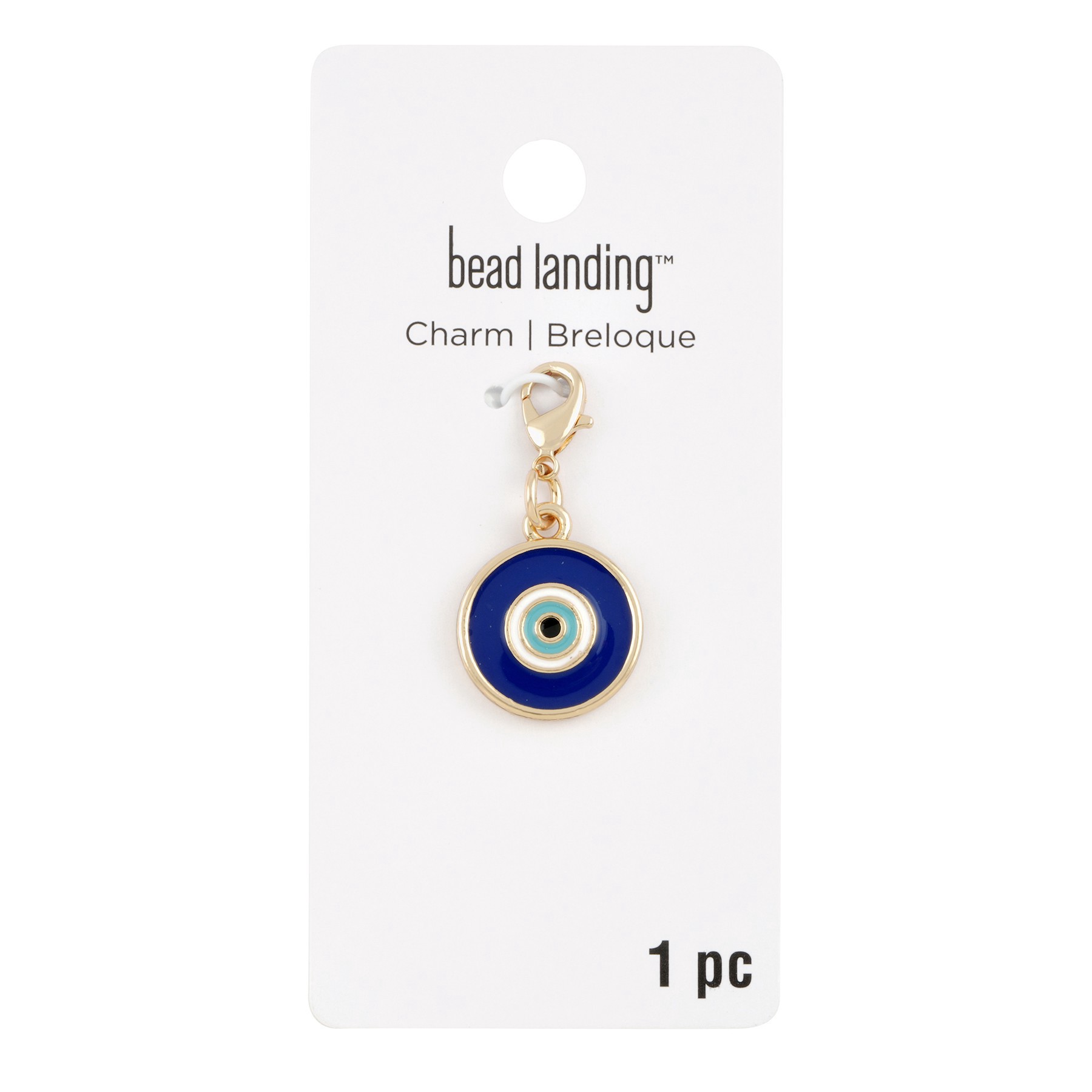 slide 2 of 3, Evil Eye Charm By Bead Landing, 17 mm charm size