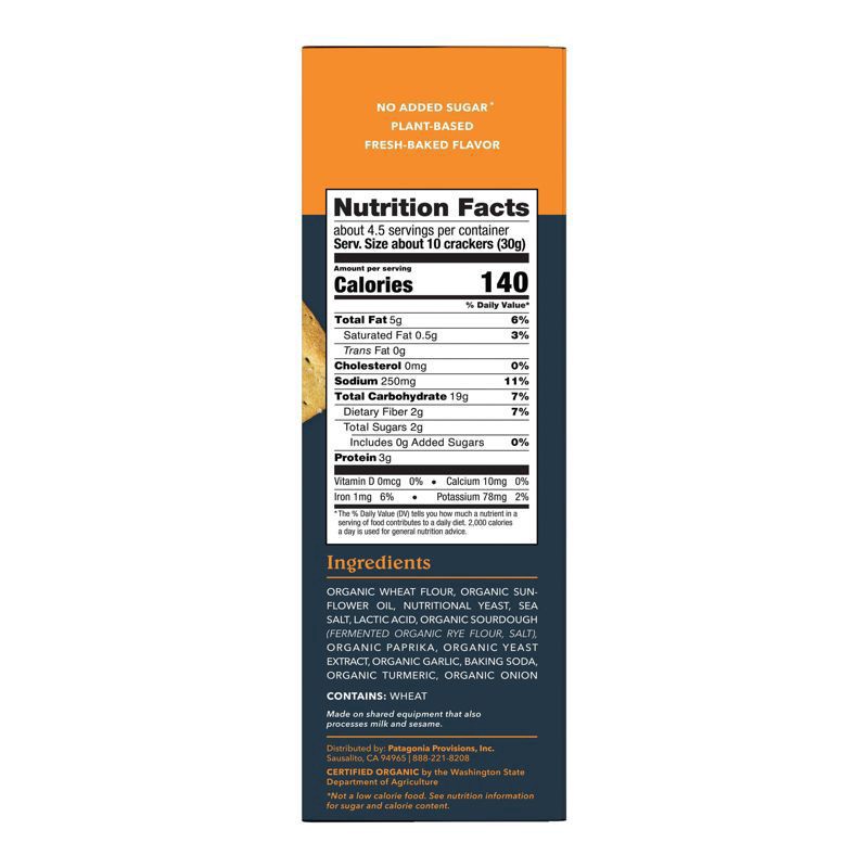 slide 3 of 8, Patagonia Provisions Organic Toasted Cheeze Crackers 4.4 oz, 4.4 oz