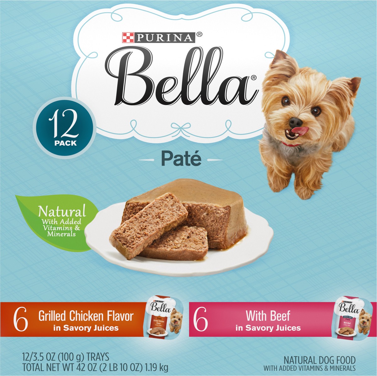 slide 4 of 9, Bella Purina Bella Dog Food 12Pk, 2.63 lb