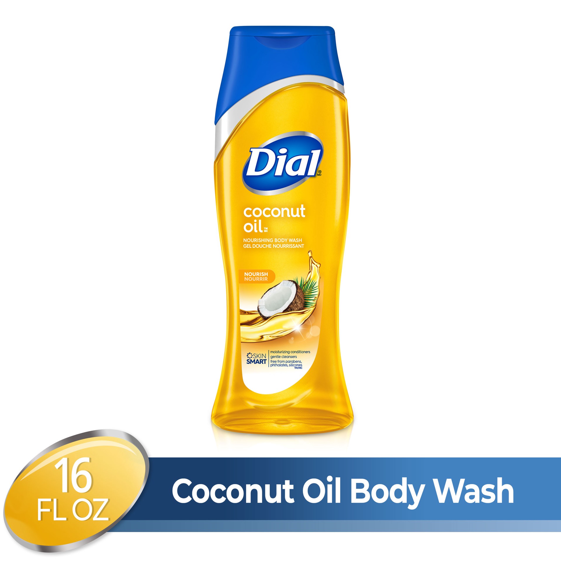 slide 5 of 6, Dial Body Wash, Coconut Oil, 16 fl oz, 16 fl oz