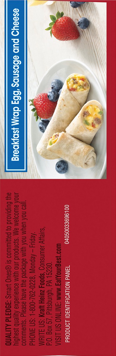 slide 7 of 9, Smart Ones Egg, Sausage & Cheese Breakfast Wrap with Cheesy Sauce & Peppers Frozen Meal, 2 ct Box, 2 ct