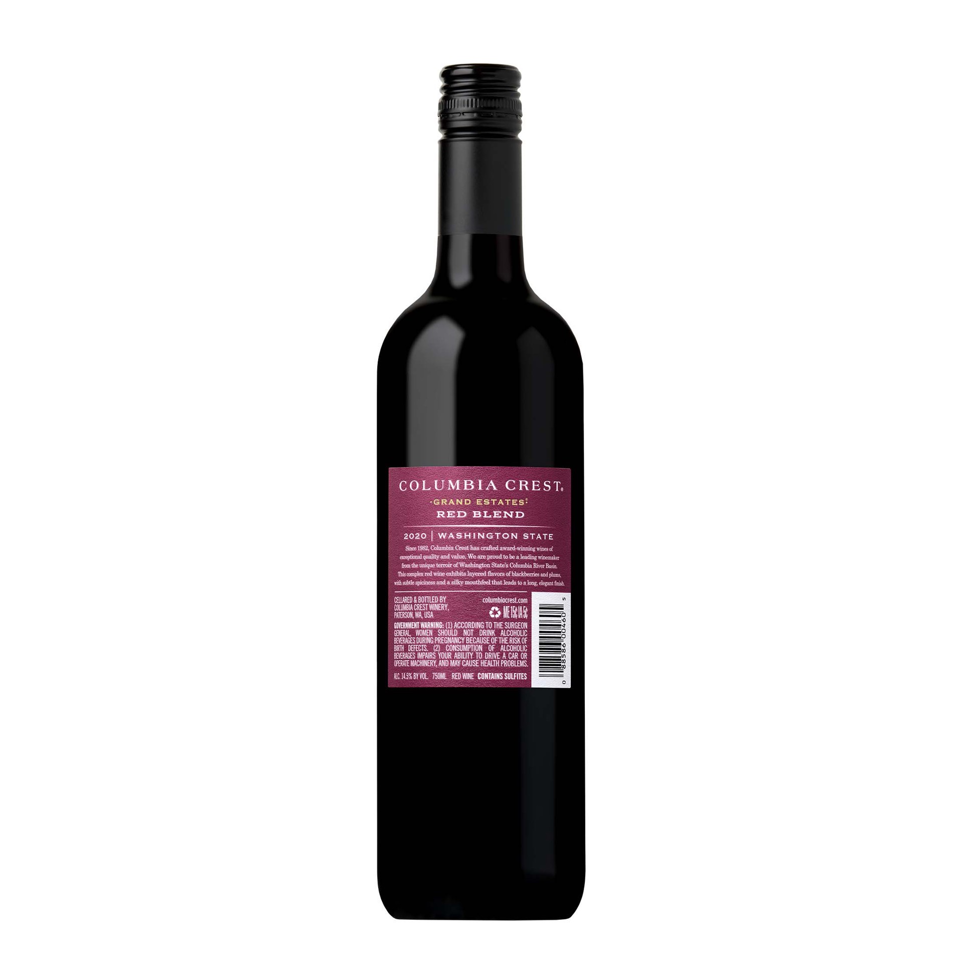 slide 3 of 7, Columbia Crest Grand Estates Red Blend Wine, 750 mL Bottle, 750 ml