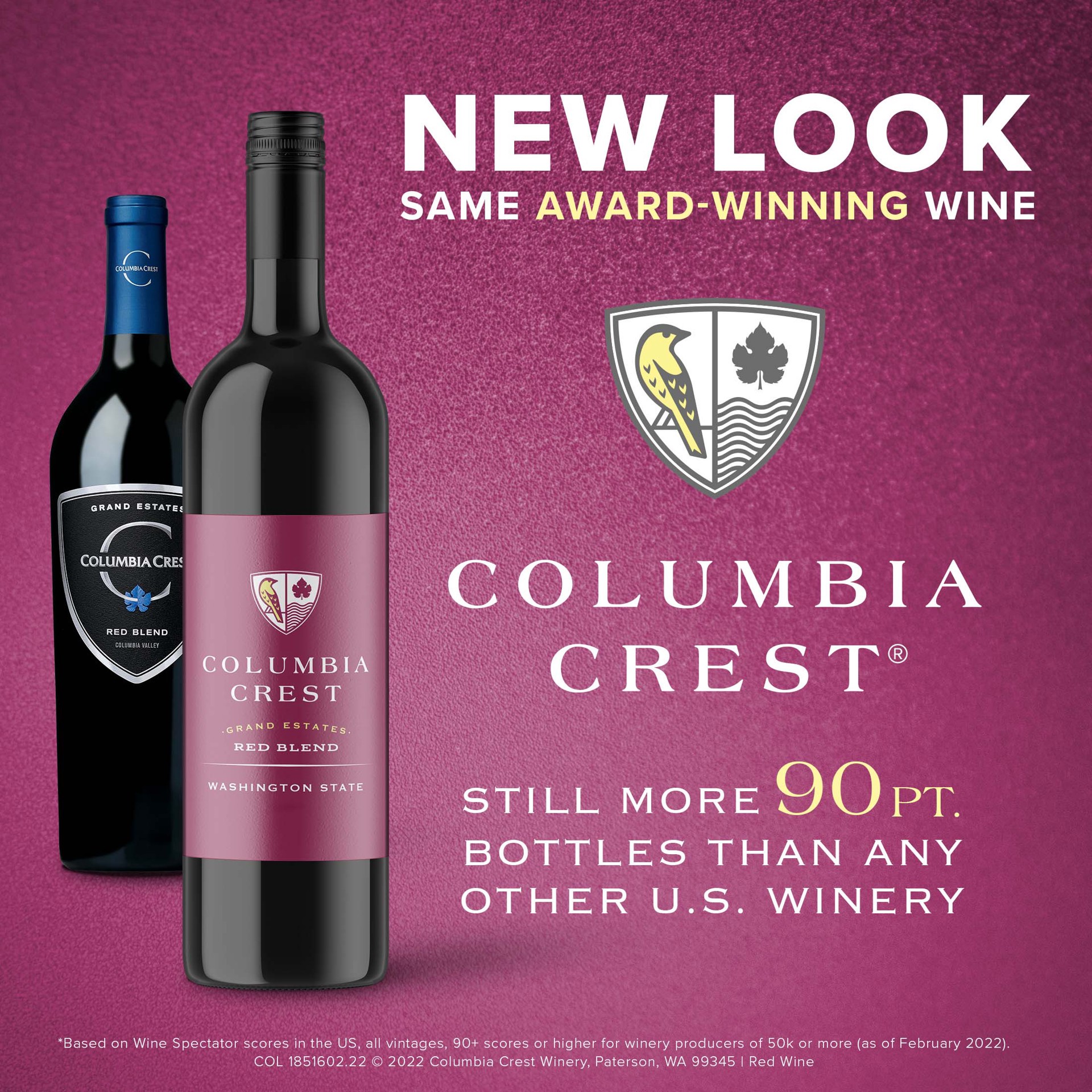 slide 5 of 7, Columbia Crest Grand Estates Red Blend Wine, 750 mL Bottle, 750 ml