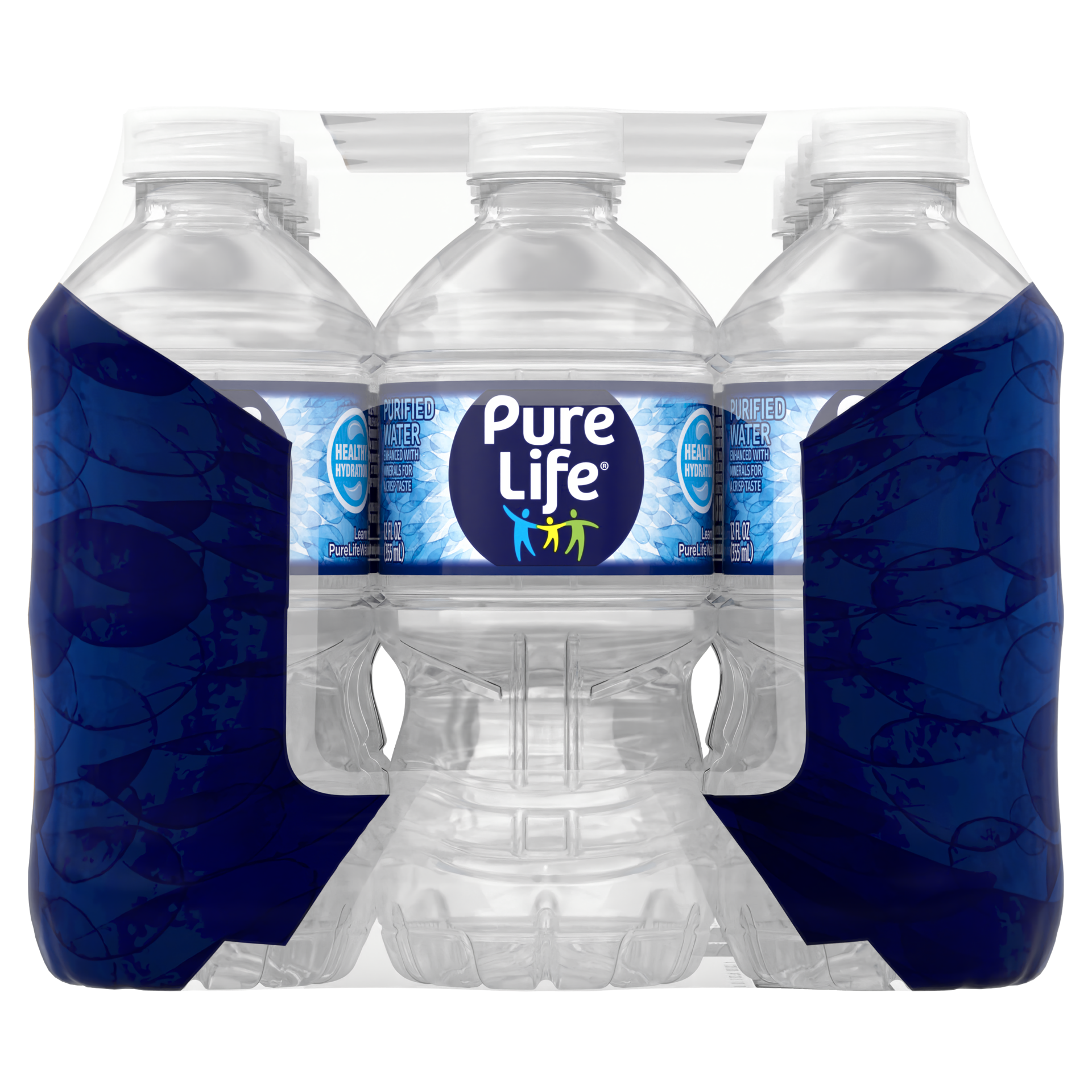 slide 2 of 4, Pure Life Purified Water, 12 Fl Oz, Plastic Bottled Water, Pack of 12, 12 oz