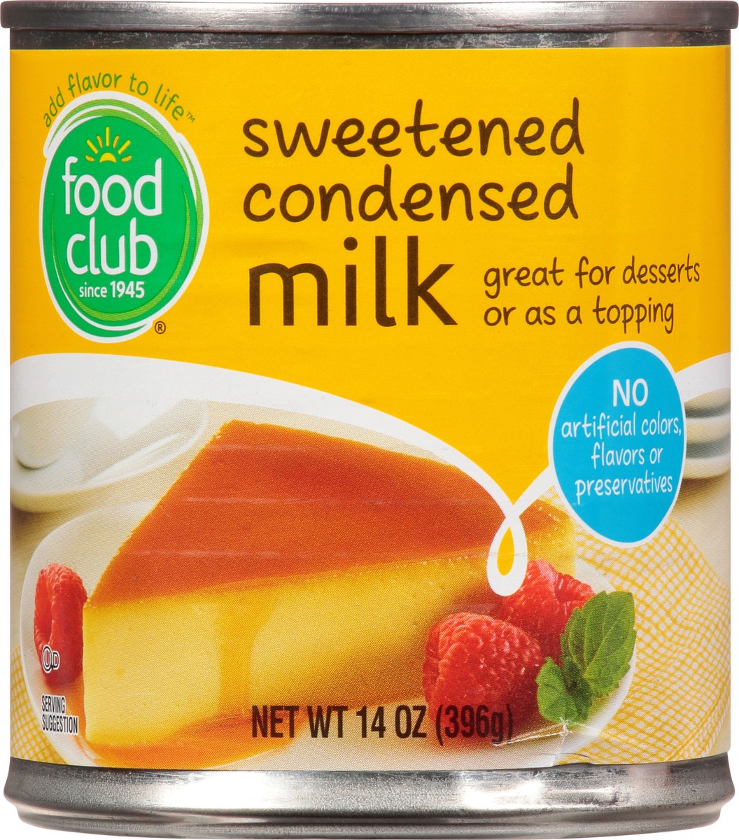 slide 9 of 11, Food Club Sweetened Condensed Milk, 14 oz