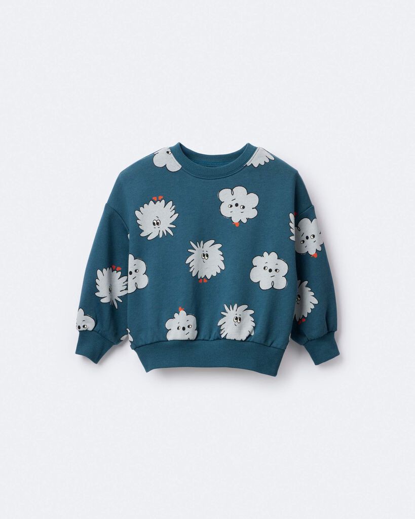slide 2 of 6, Otteravenue Toddler Boy Squish Otter Sweatshirt™ - Teal Teal 4T, 1 ct