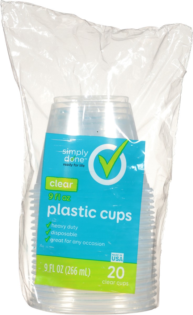 slide 9 of 9, Simply Done Plastic Cups, 20 ct