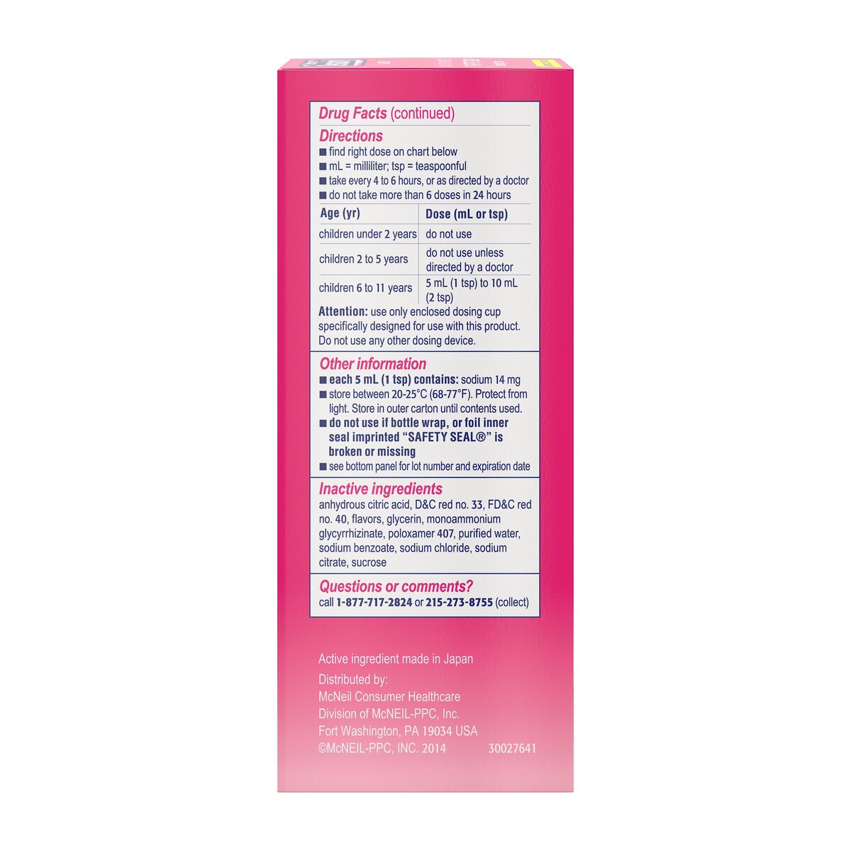 slide 2 of 6, Benadryl Allergy Non Anti Itch, Liquid, Cherry, 8 fl oz