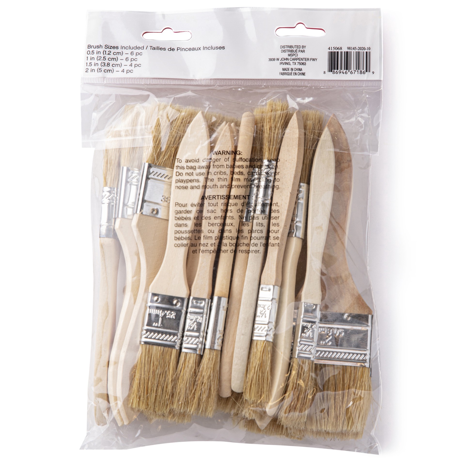 slide 2 of 3, Chip Brush 20 Piece Value Pack By Craft Smart, 20 ct