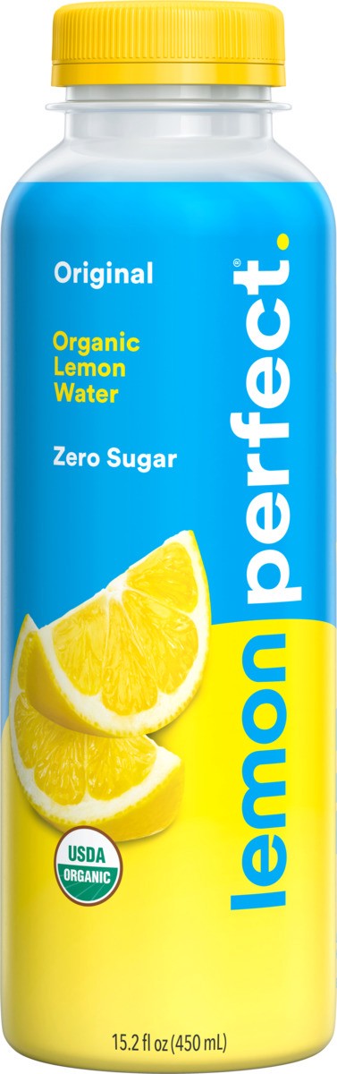 slide 1 of 13, Lemon Perfect Lemon Water, Zero Sugar, Original Lemon, Hydrating, 15.2 fl oz