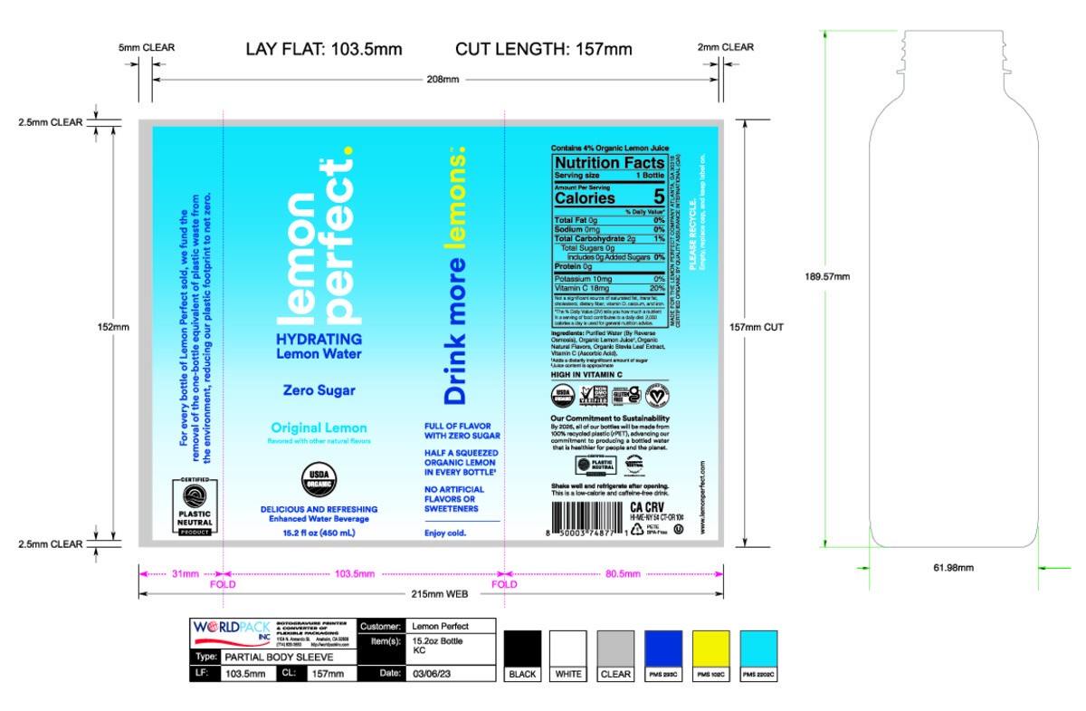 slide 12 of 13, Lemon Perfect Lemon Water, Zero Sugar, Original Lemon, Hydrating, 15.2 fl oz