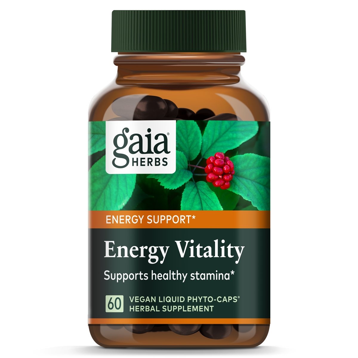 slide 1 of 1, Gaia Herbs DailyWellness Energy Vitality Liquid Phyto Capsules, 60 ct