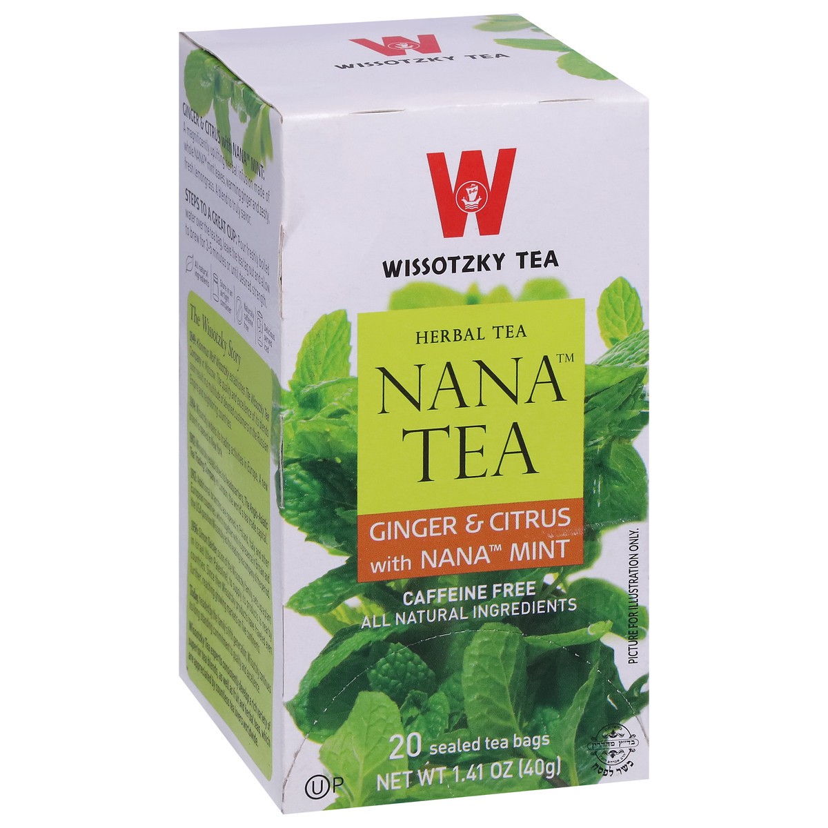 slide 9 of 9, Wissotzky Tea Tea Bags Ginger & Citrus with Nana Mint Herbal Tea - 20 ct, 20 ct