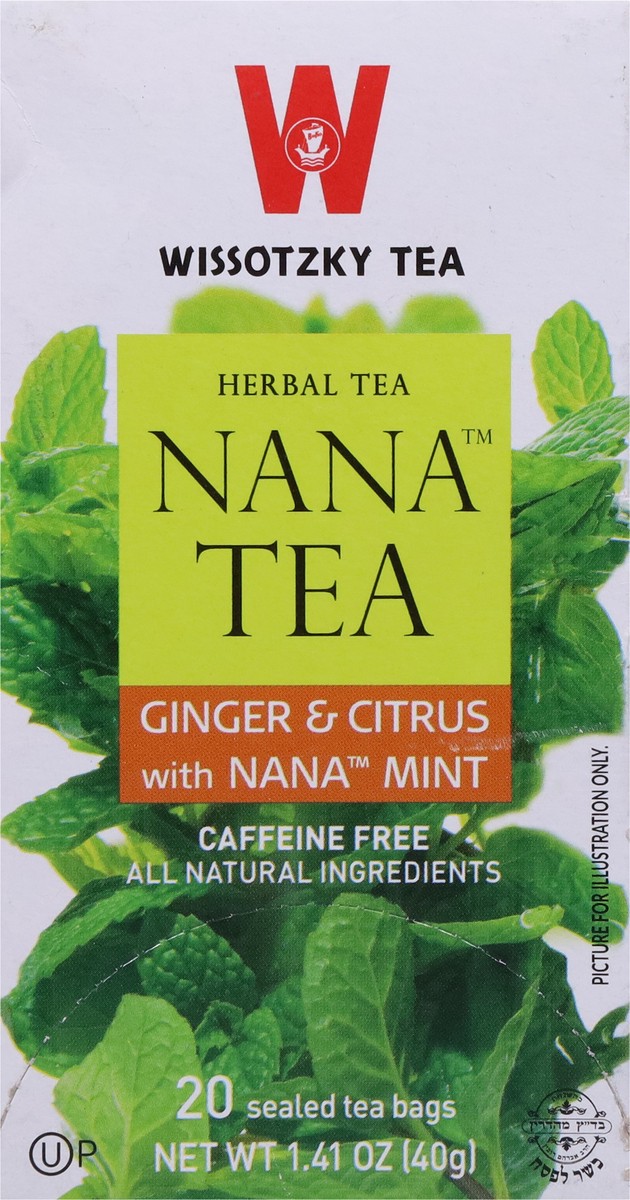 slide 3 of 9, Wissotzky Tea Tea Bags Ginger & Citrus with Nana Mint Herbal Tea - 20 ct, 20 ct