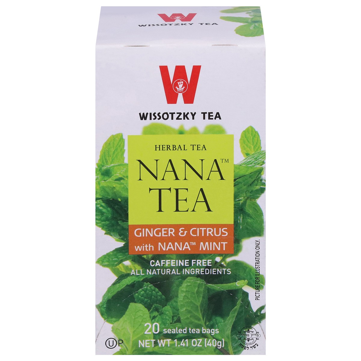 slide 1 of 9, Wissotzky Tea Tea Bags Ginger & Citrus with Nana Mint Herbal Tea - 20 ct, 20 ct