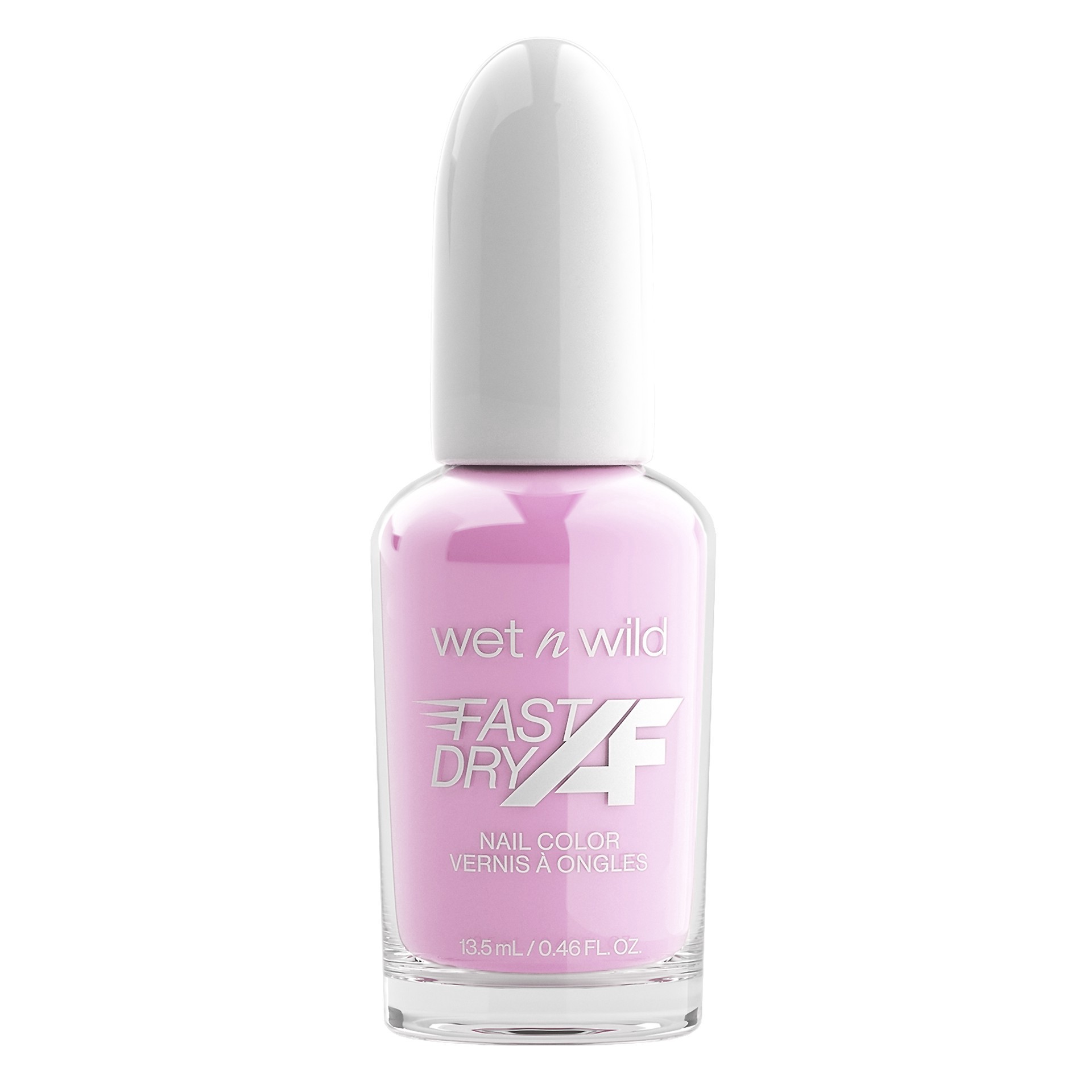 slide 1 of 4, wet n wild Fast Dry AF Nail Color, Cotton Candy, 0.46 fl oz