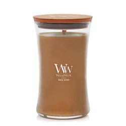 Woodwick Large Jar Candle Santal Myrrh 21.5 Oz.