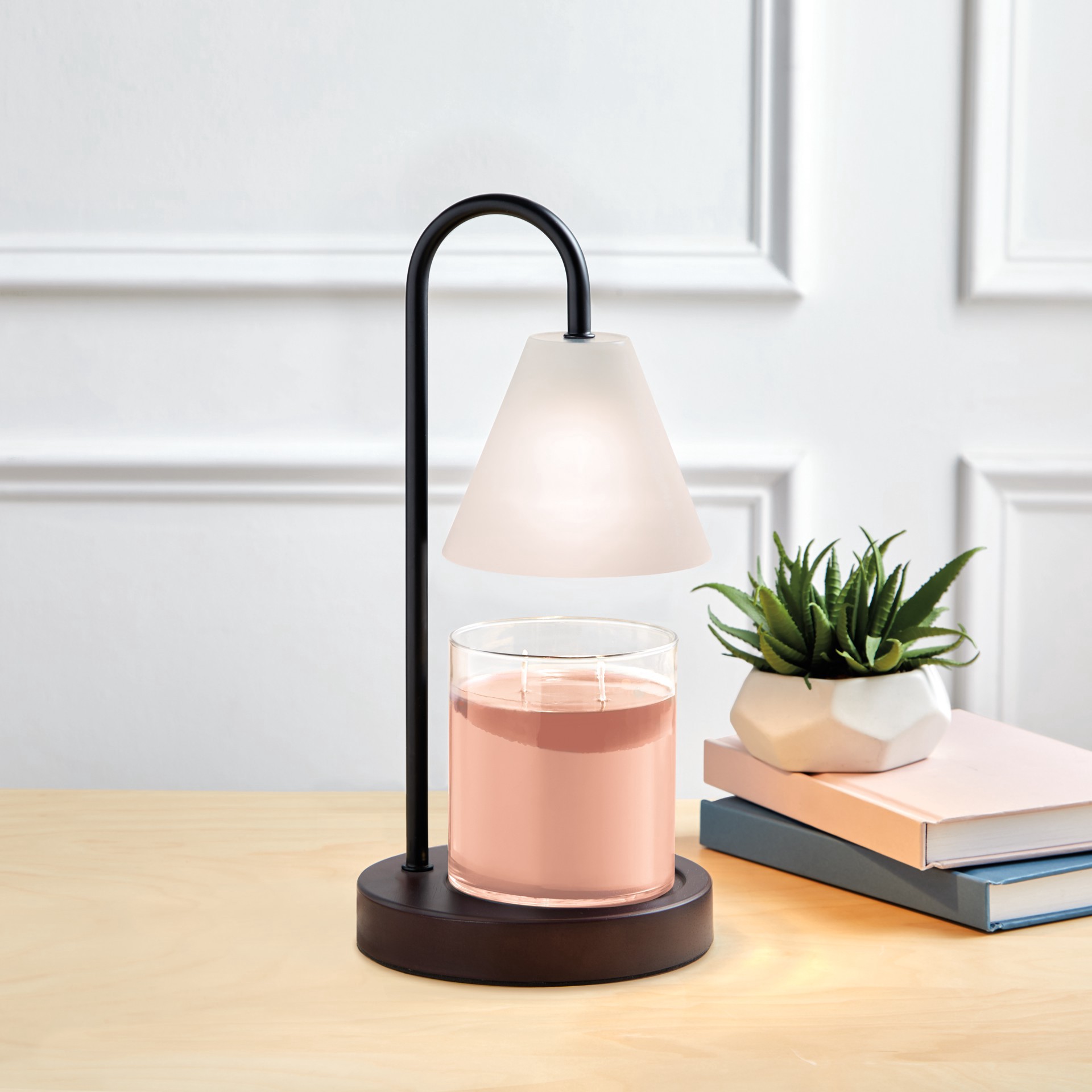 slide 3 of 3, 12.5" White Candle Lamp Warmer By Ashland, 12.5 in