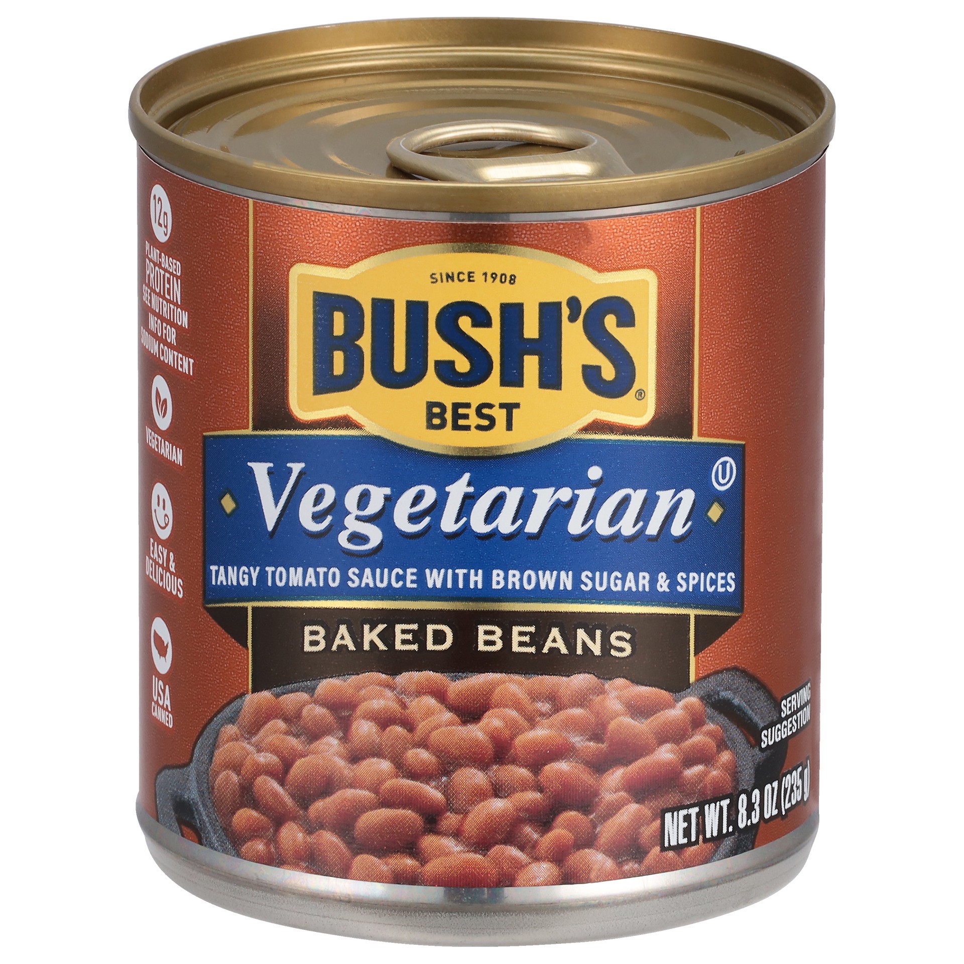 slide 2 of 5, Bush's Best Bush's Vegetarian Baked Beans 8.3 oz, 8.3 oz