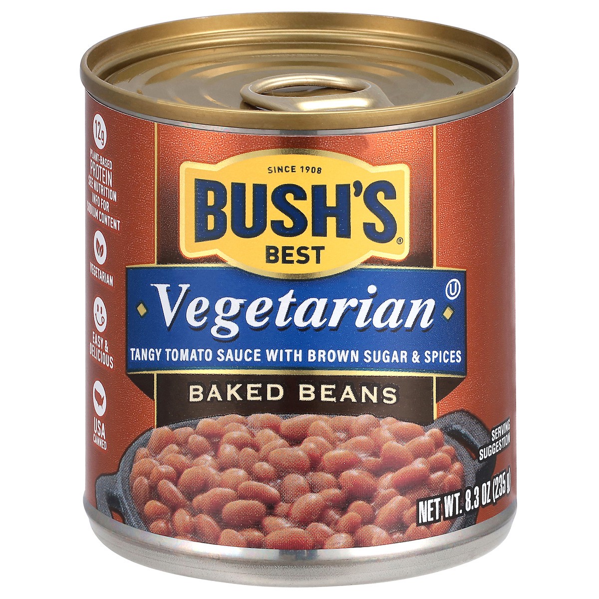 slide 1 of 5, Bush's Best Bush's Vegetarian Baked Beans 8.3 oz, 8.3 oz