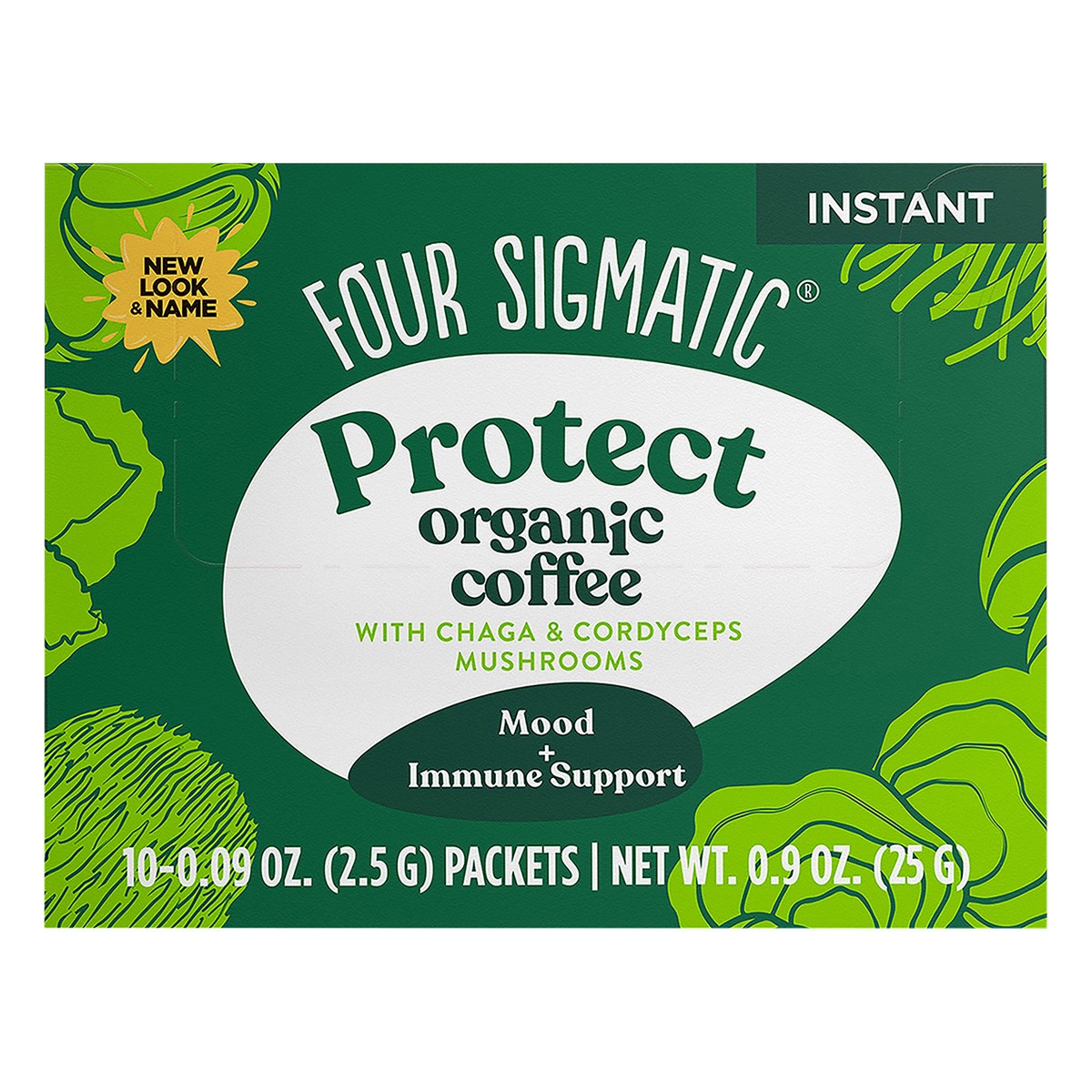 slide 1 of 1, Four Sigmatic PROTECT Organic Instant Coffee Mix with Chaga & Cordyceps Mushrooms, 1 ct