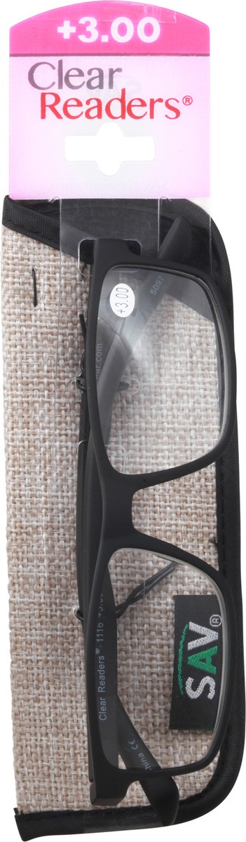 slide 9 of 9, Clear Readers +3.00 Eyeglasses 1 ea Card, 1 ct