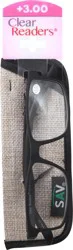 Clear Readers +3.00 Eyeglasses 1 ea Card