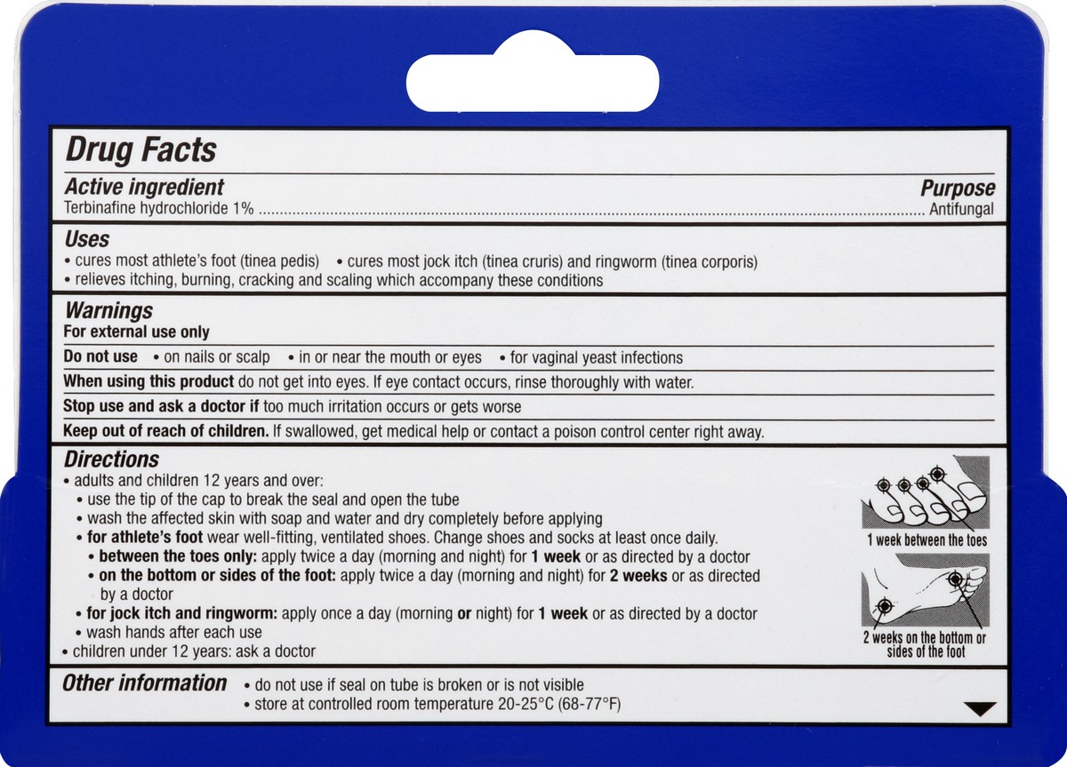 slide 3 of 6, LamisilAT Prescription Strength Athletes Foot Antifungal Cream, Athletes Foot Treatment for Burning, Cracking, Scaling and Itch Relief - 1 Oz, 1 oz