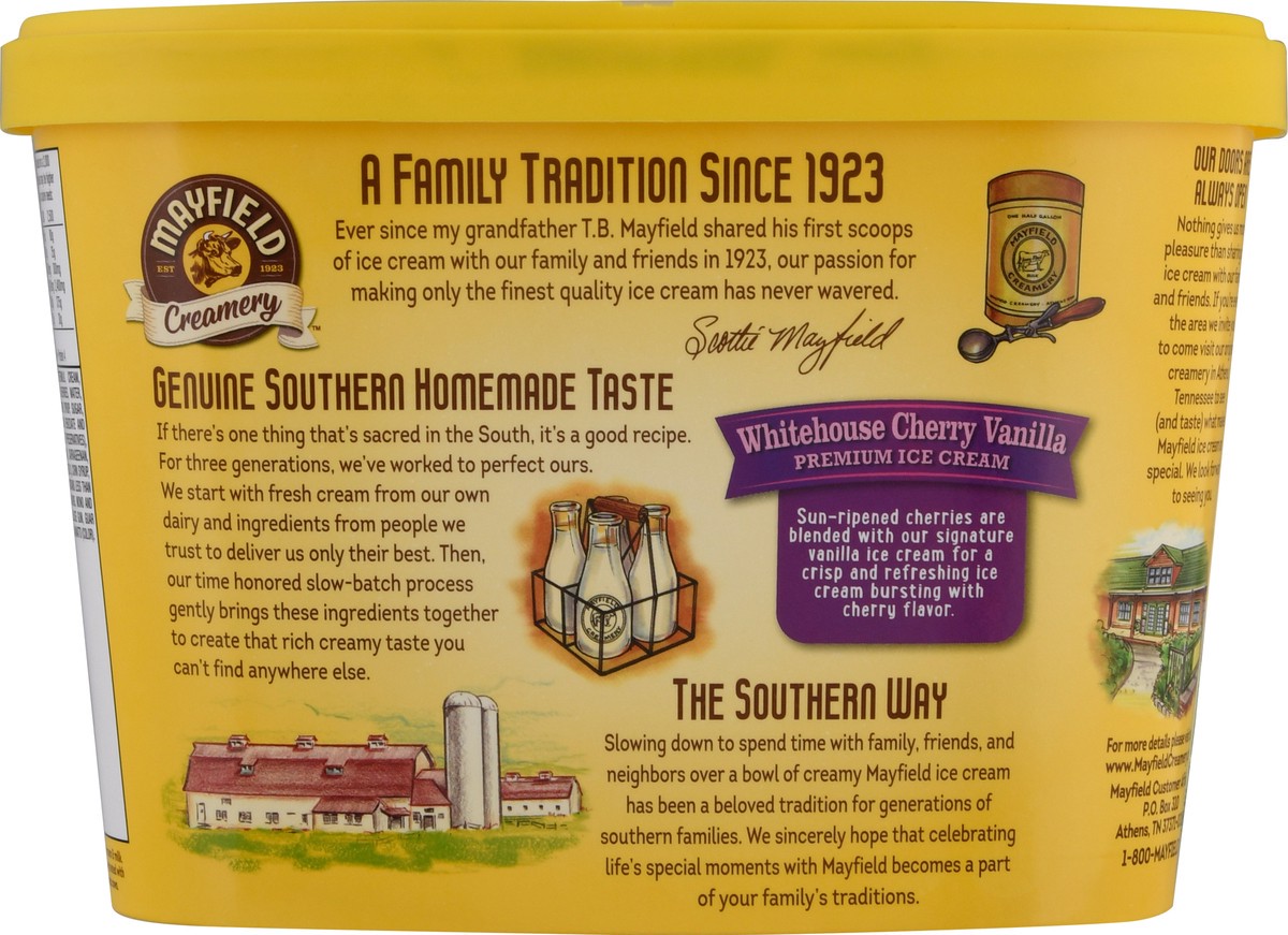 slide 8 of 9, Mayfield Whitehouse Cherry Vanilla Ice Cream Tub - 1.5 Quart, 1.5 qt