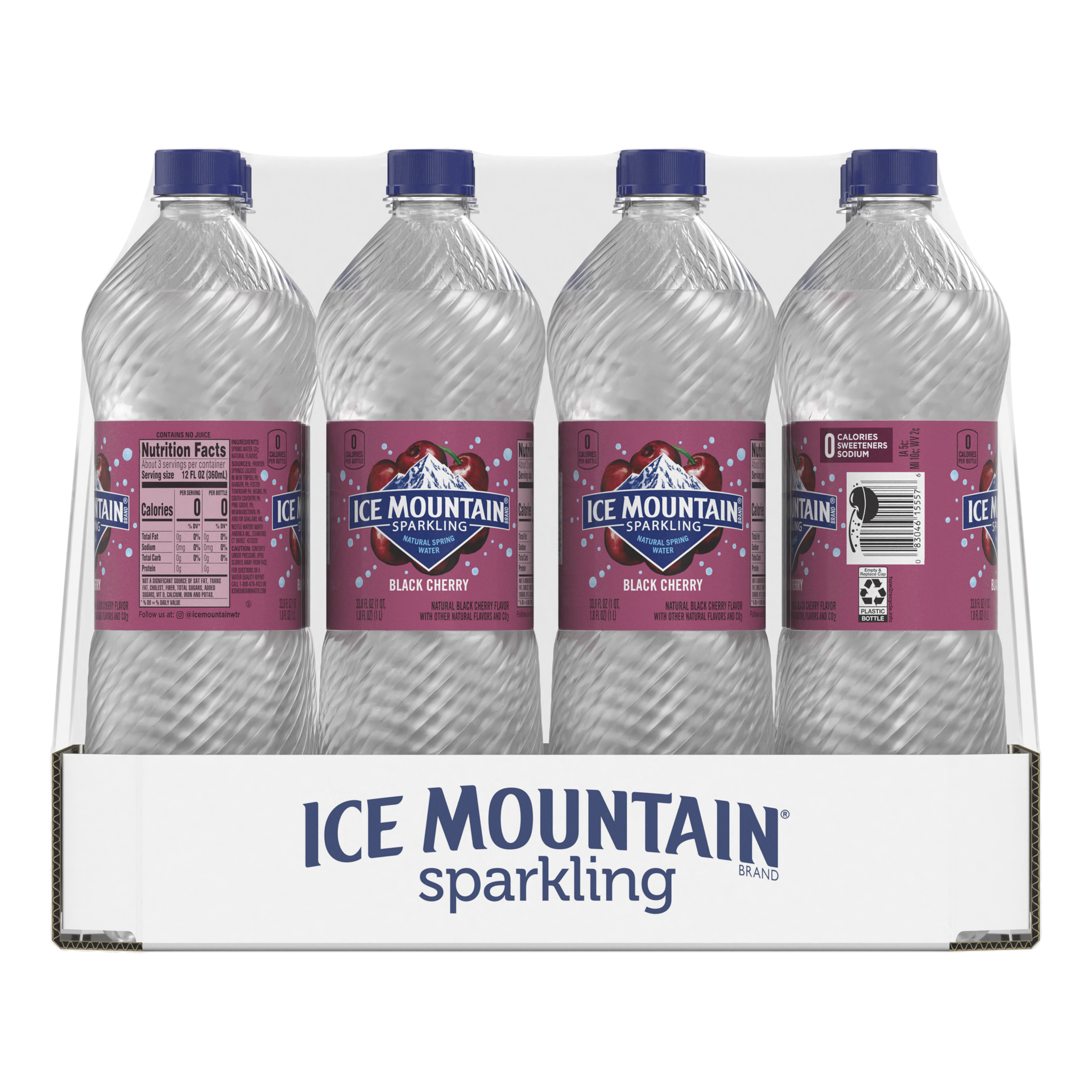 slide 3 of 5, Ice Mountain Brand Sparkling Natural Spring Water, Black Cherry, 33.8 oz