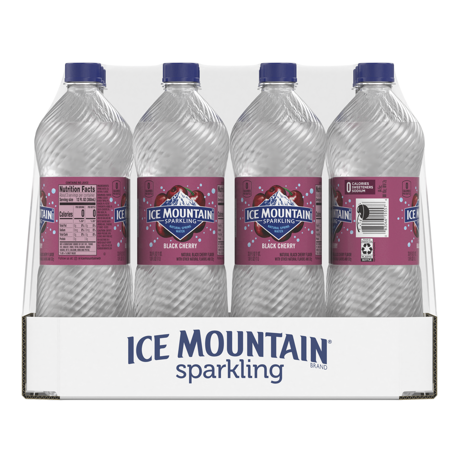 slide 1 of 5, Ice Mountain Brand Sparkling Natural Spring Water, Black Cherry, 33.8 oz