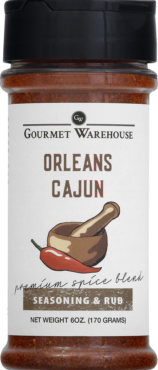 slide 11 of 12, Gourmet Warehouse Orleans Cajun Seasoning & Rub 6 oz, 6 oz