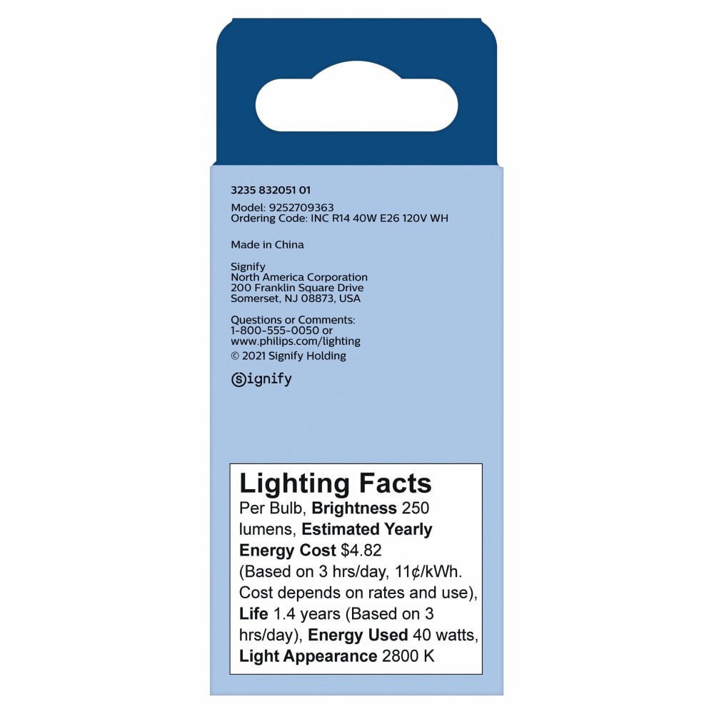 slide 2 of 2, Philips 40W Incandescent Indoor Spot Lightbulb, 1 ct