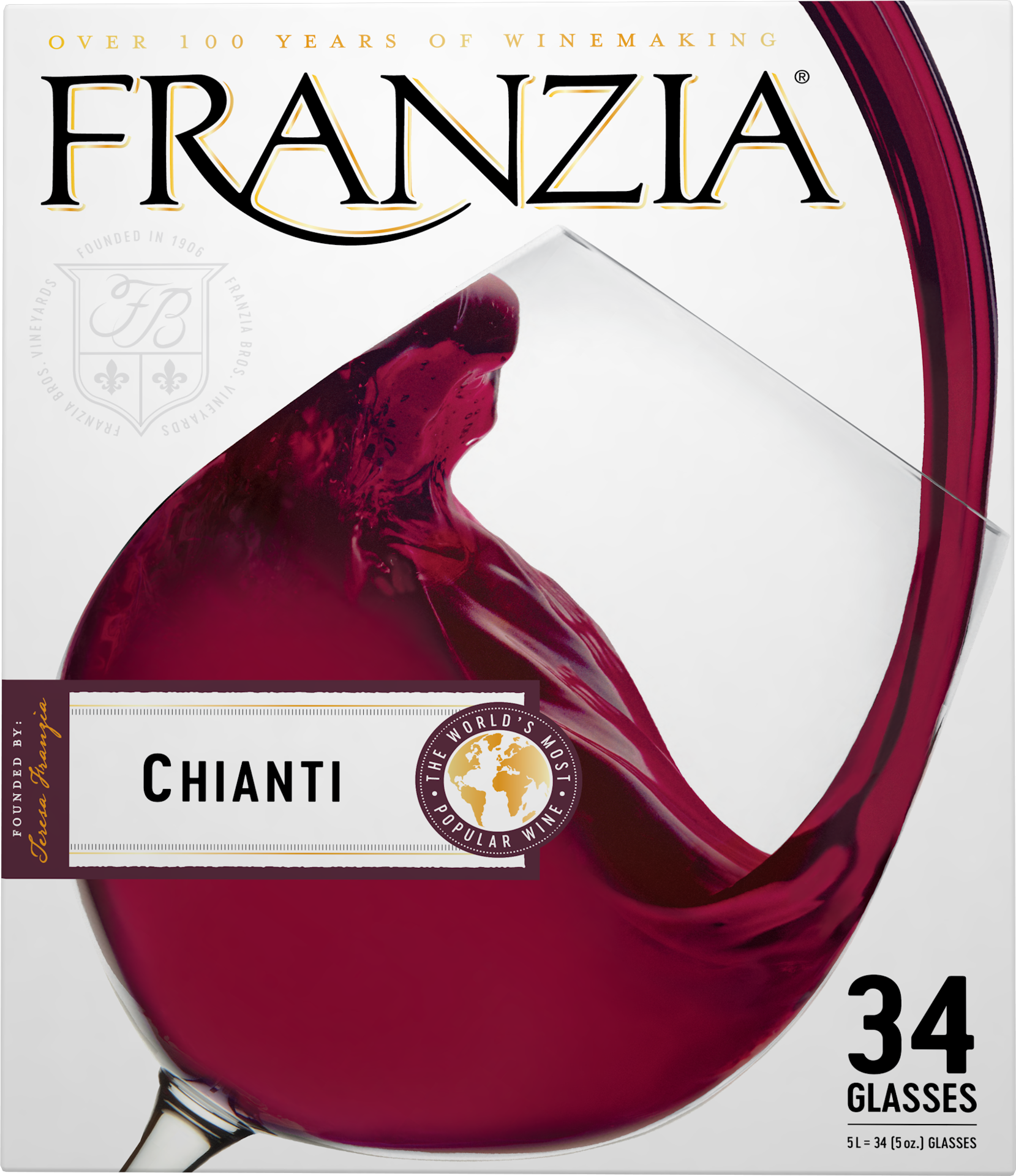 slide 2 of 4, Franzia Chianti, 5 liter