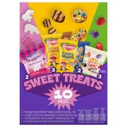 Keebler Sweet Treat Variety Pack, 10-Count Box, Includes Chips Deluxe, Funables, Fudge Stripes, and Mother's Circus Animal Cookies, 9.4 oz