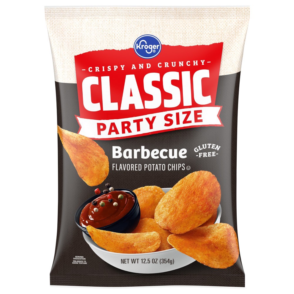 slide 2 of 2, Kroger Bbq Potato Chips, 12.5 oz