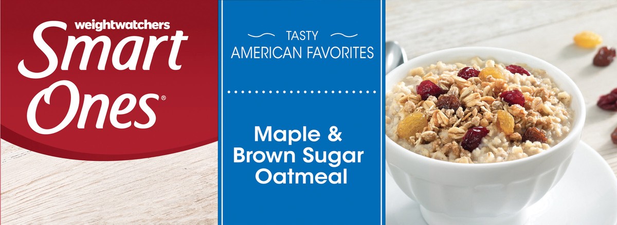 slide 7 of 11, Smart Ones Tasty American Favorites Maple & Brown Sugar Oatmeal 11.6 oz Box, 2 ct