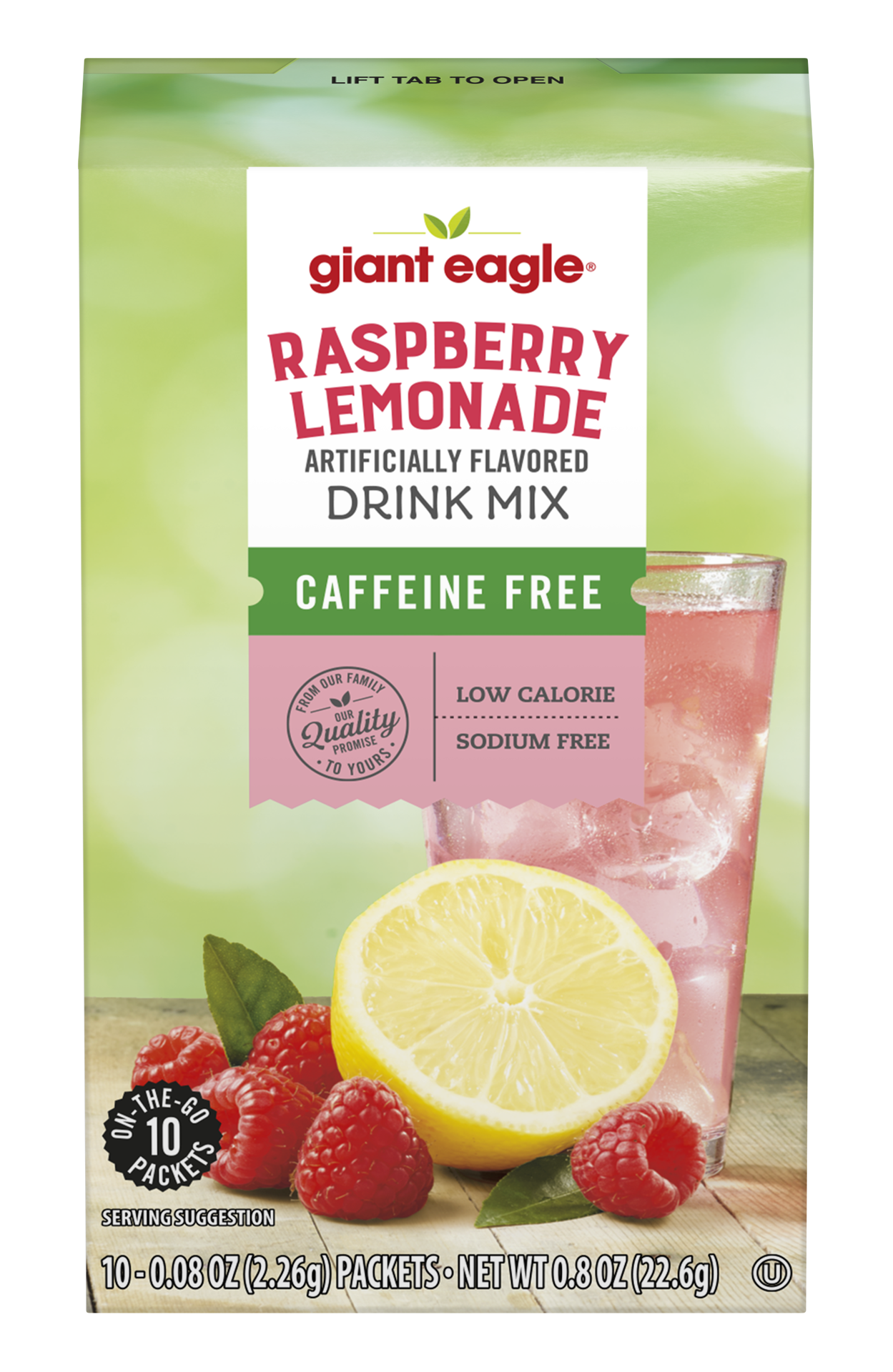 slide 1 of 1, Giant Eagle Raspberry Lemonade Sugar Free Drink Mix - 10 oz, 10 oz